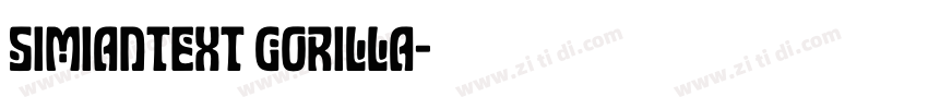 SimianText Gorilla字体转换 SimianText Gorilla字体转换